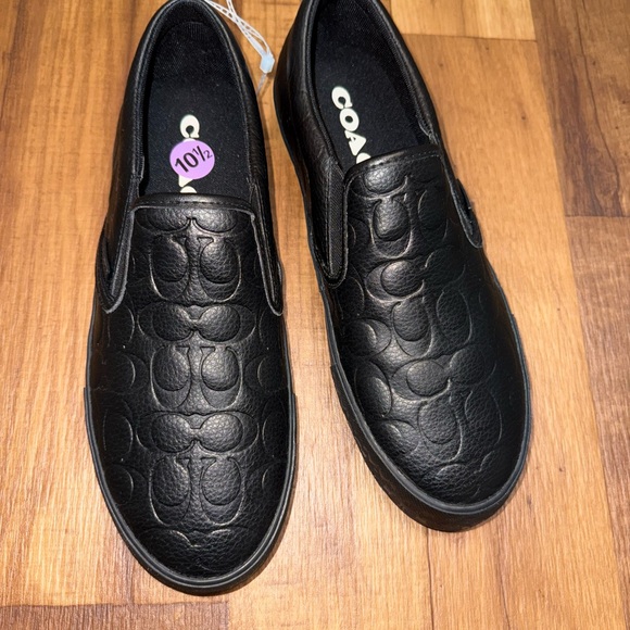 Coach Men's Black Slip-On Shoes - Picture 5 of 6